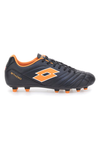 Lotto 219545 DKY Schwarze Fußballschuhe mit orangen Details