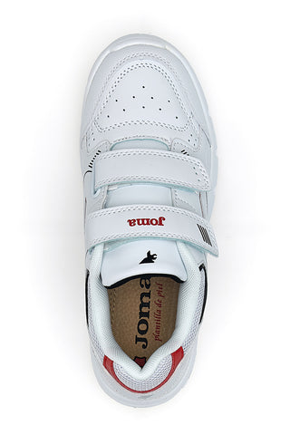 Sneakers bianche con doppio strappo Joma W.School JR 2506