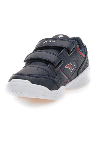 Sneakers blu con doppio strappo Joma Wschool Jr 2533
