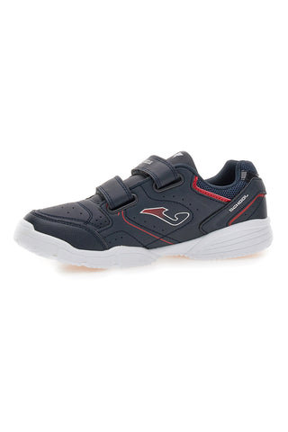 Sneakers blu con doppio strappo Joma Wschool Jr 2533