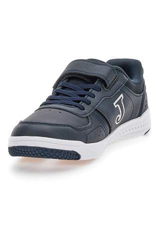 Joma HARVARD JR 2533 blaue Sneakers mit weißer Sohle und Klettverschluss
