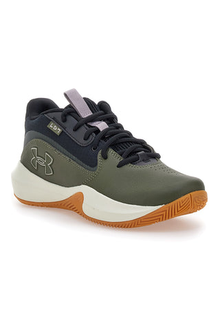Scarpe da basket verdi con suola gum Under Armour Lockdown 7