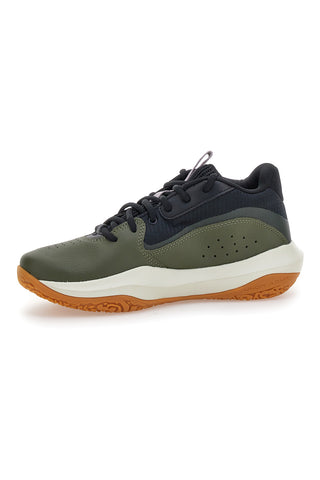 Under Armour Lockdown 7 Basketballschuhe in Grün mit Gummisohle