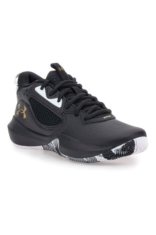 Under Armour GS Lockdown 6 Basketballschuhe mit schwarzer Grafik-Außensohle