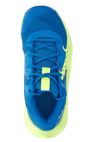 Under Armour UA GS JET '23 Atmungsaktive Basketballschuhe in Blau und Limette