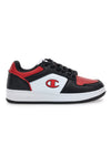 Schwarz-weiß-rote Champion RD18 2 Low B GS-Sneaker