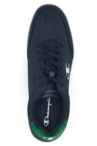 Sneakers blu navy con logo laterale e dettaglio verde Champion Prestige MS