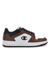 Sneakers marroni e bianche con dettagli black Champion RD18 2.0 Low