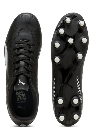 Schwarze Fußballschuhe mit synthetischem Obermaterial Puma Vitoria II FG/AG