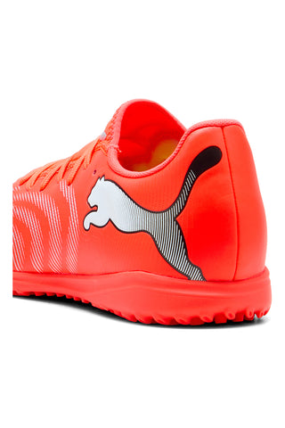 Scarpe da calcio rosse con suola da erba sintetica e superfici dure Puma Future 9 Play TT