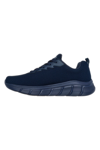 Sneakers blu in knit ammortizzate Skechers Bobs B Flex Chill Edge