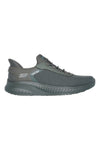 Turnschuhe slip ins olivgrün mesh Skechers Bobs squad chaos tough walk