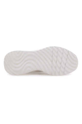 Sportliche taupefarbene Turnschuhe mit Memory Foam und Slip-ins Skechers BOBS Squad Chaos Solid Step