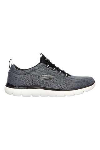 Schwarze Slip-On-Sneakers mit Memory Foam von Skechers Summits Louvin