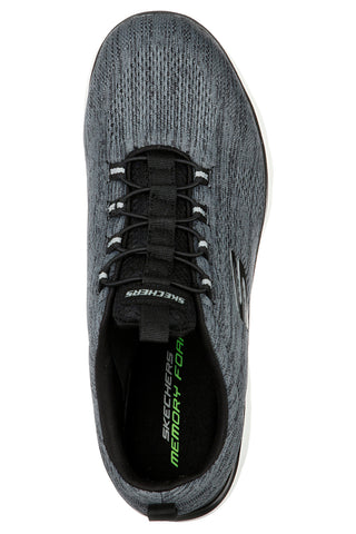 Schwarze Slip-On-Sneakers mit Memory Foam von Skechers Summits Louvin