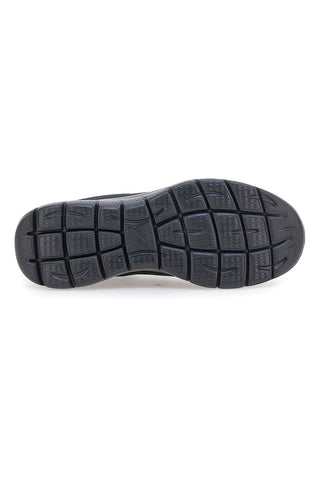 Schwarze Slip-On-Schuhe aus Mesh mit Memory Foam von Skechers Summits