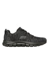 Schwarze Mesh-Sneaker mit Memory-Schaum-Sohle: Skechers Track Front Runner