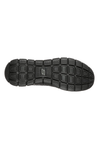 Schwarze Mesh-Sneaker mit Memory-Schaum-Sohle: Skechers Track Front Runner