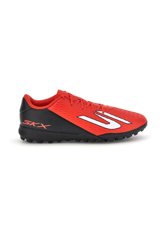 Scarpe da calcetto rosse con suola TF e tacchetti bassi Skechers SKX_2 Club TF