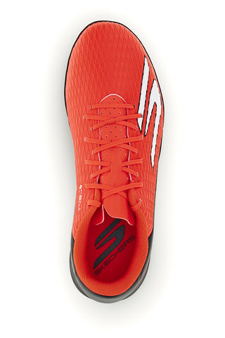 Scarpe da calcetto rosse con suola TF e tacchetti bassi Skechers SKX_2 Club TF
