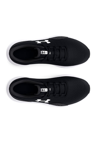 Jungen schwarz Mesh Turnschuhe Under Armour BGS Surge 4
