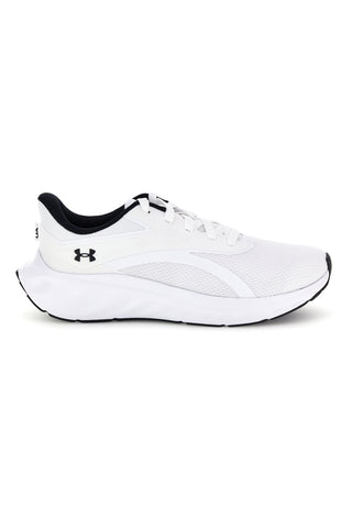 Schwarze und weiße Laufschuhe mit atmungsaktivem Mesh und Charged+ Cushioning Under armour Ascend