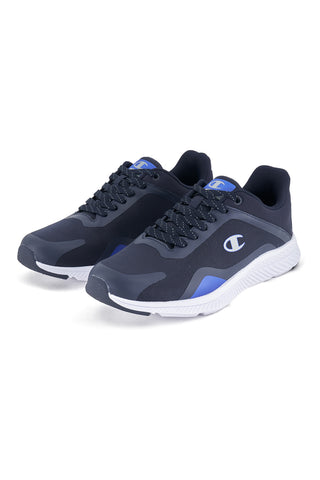 Champion Orion blau und grau Turnschuhe mit Schnürsenkeln