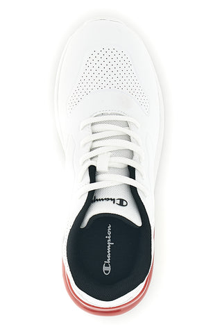 Sneakers bianche con inserti rossi e lacci Champion Champ.ion U GS