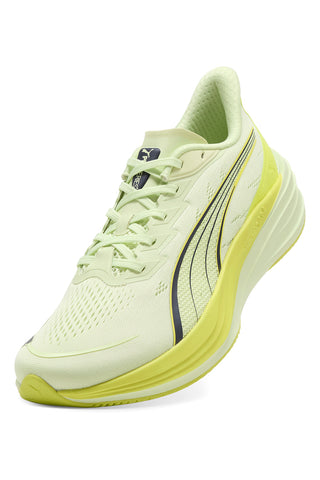 Hellgelbe Laufschuhe aus Mesh mit Profoam-Dämpfung Puma Darter Pro 2