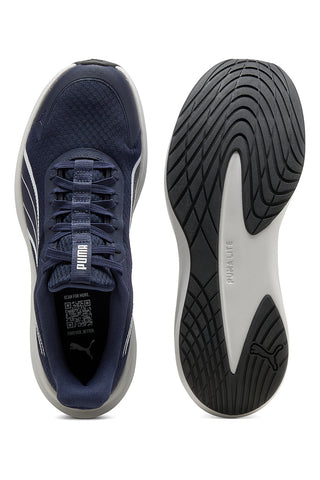 Navyblaue Laufschuhe mit Sliptech-Technologie und Mesh-Obermaterial Puma Dasher Lite SlipTech