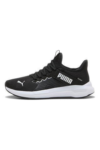 Schwarze Sneakers mit weißer Sohle Puma Softride Enzo 5 Slip Tech
