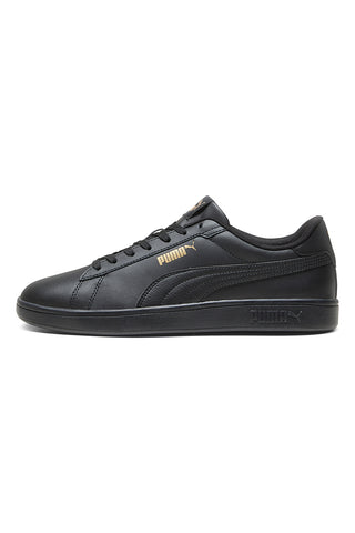 Schwarze Komfort-Sneakers aus Leder Puma Smash 3.0 L