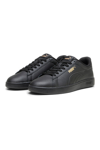 Schwarze Komfort-Sneakers aus Leder Puma Smash 3.0 L
