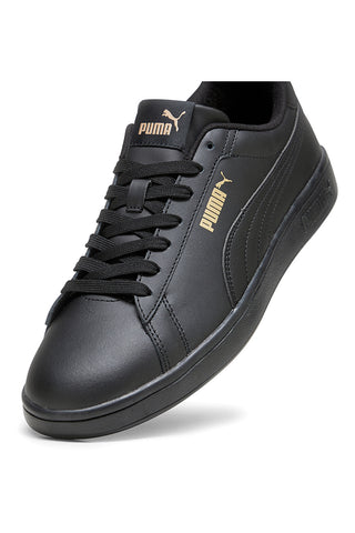 Schwarze Komfort-Sneakers aus Leder Puma Smash 3.0 L