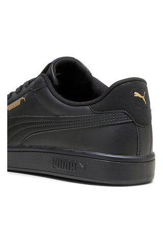 Schwarze Komfort-Sneakers aus Leder Puma Smash 3.0 L