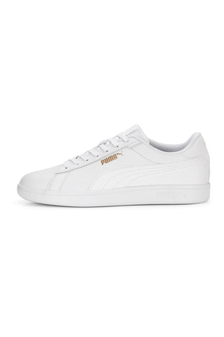 Weiße Komfort-Sneakers aus Leder Puma Smash 3.0 L