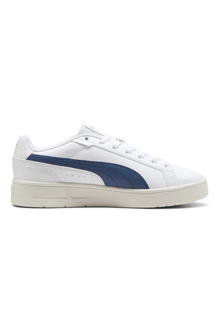 Weiße Sneakers mit blauen Details und SoftFoam+-Einlegesohle Puma Court Classico