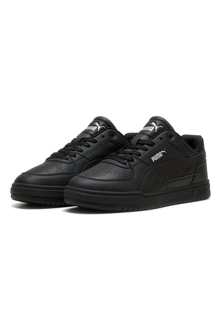 Weiße, schwarze und silberne Sneakers Puma Caven III