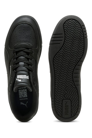 Weiße, schwarze und silberne Sneakers Puma Caven III