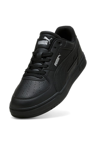 Weiße, schwarze und silberne Sneakers Puma Caven III