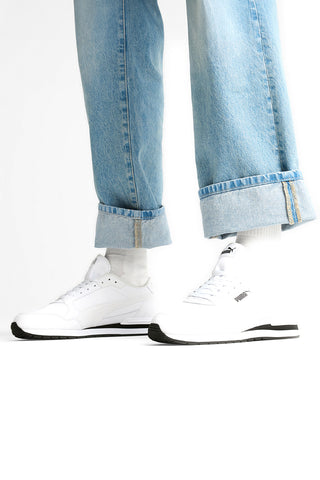 Weiße Ledersneakers Puma ST Runner v4 L