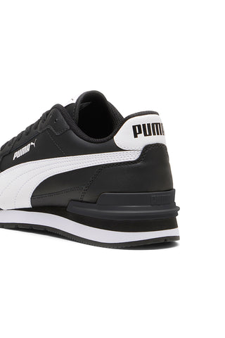 Schwarze Sneakers mit weißen Details und SoftFoam+-Einlegesohle Puma ST Runner v4 L