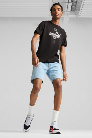 Weiße, schwarze und rote Sneakers aus Mesh mit SoftFoam+-Einlegesohle Puma ST Runner v4 Mesh