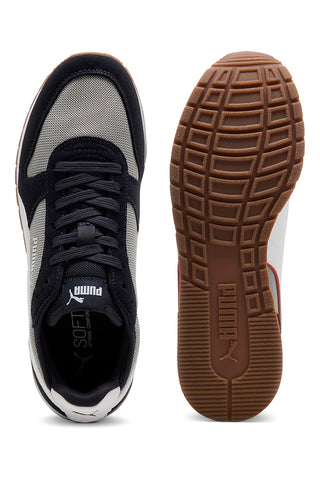 Blaue und graue Sneakers aus Mesh mit Wildlederdetails Puma ST Miler