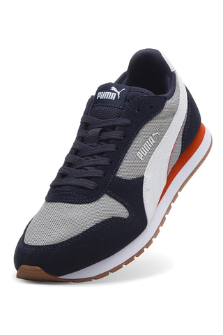 Blaue und graue Sneakers aus Mesh mit Wildlederdetails Puma ST Miler