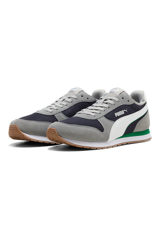 Graue und marineblaue Sneakers aus Mesh mit Wildlederdetails Puma ST Miler