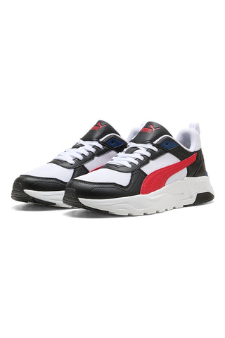 Puma Trinity 2 LT schwarz und rot weiß Mesh Turnschuhe