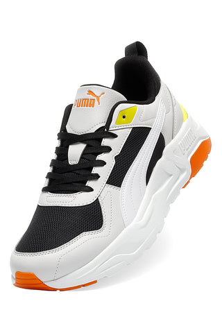 Puma Trinity 2 LT weiß schwarz und orange Mesh Turnschuhe
