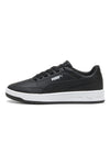 Schwarze Court Style Turnschuhe Puma Court Classic Clean Jr