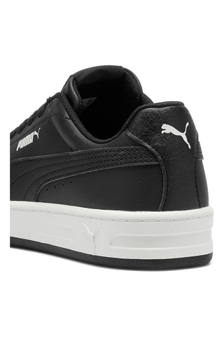 Schwarze Court Style Turnschuhe Puma Court Classic Clean Jr